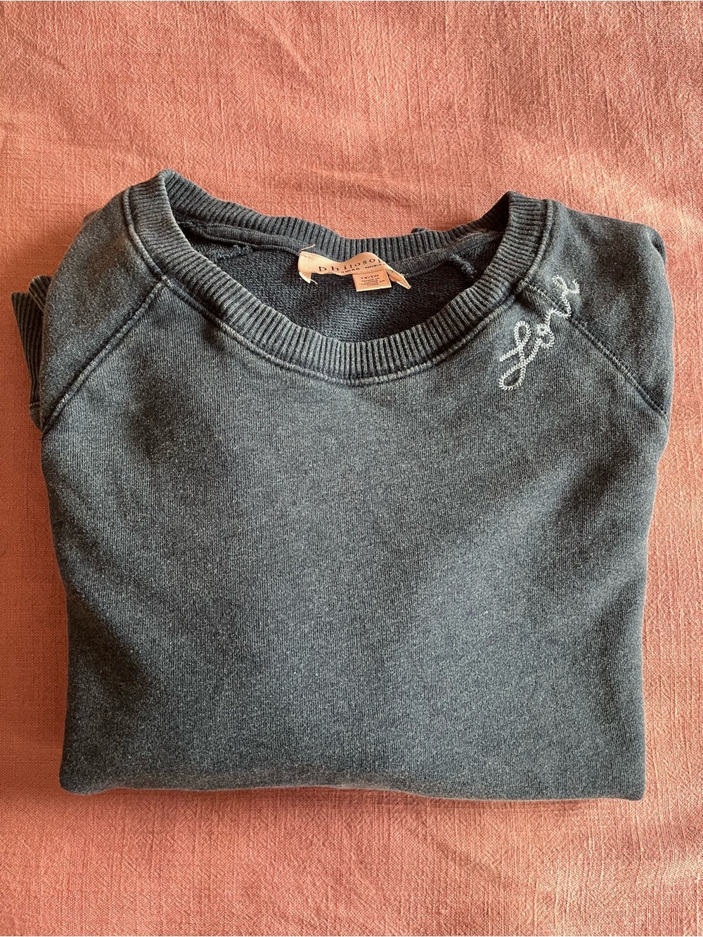 Philosophy Charcoal Gray “Love” Embroidered Sweatshirt 1X